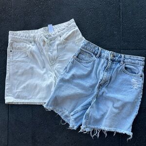 Bundle of H&M denim shorts.